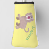 キュートなサーベル歯付きタイガー・スミロドン漫画 ゴルフヘッドカバー (回転90)