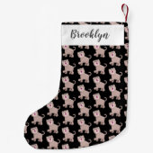 キュートなサーベル歯付きタイガー・スミロドン漫画 スモールクリスマスストッキング (裏面)