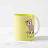 キュートなサーベル歯付きタイガー・スミロドン漫画 ツートーンマグカップ (正面右)