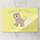 キュートなサーベル歯付きタイガー・スミロドン漫画 ペーパーパッド (折り畳み)