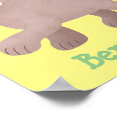 キュートなサーベル歯付きタイガー・スミロドン漫画 ポスター (角)