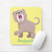 キュートなサーベル歯付きタイガー・スミロドン漫画 マウスパッド (マウス)