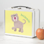 キュートなサーベル歯付きタイガー・スミロドン漫画 メタルランチボックス (インサイチュ)