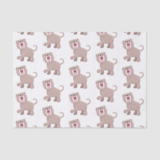 キュートなサーベル歯付きタイガー・スミロドン漫画 薄葉紙 (正面)