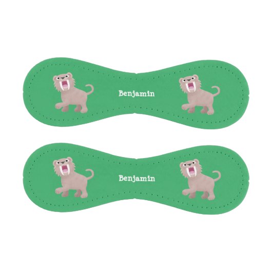 キュートなサーベル歯付きタイガー・スミロドン漫画 野球ボール (パネル)