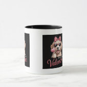 キュートなシュナウザー犬好きマグカップ マグカップ (中央)