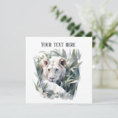 キュートなジャングルライオンパーティー 招待状 (スタンド正面)