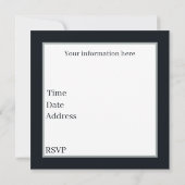 キュートなジャングルライオンパーティー 招待状 (裏面)