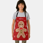キュートなジンジャーブレッドのクリスマス子供へ衣装 エプロン (インサイチュ)