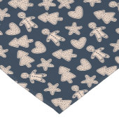 キュートなジンジャーブレッドクッキーのクリスマステーブルランナー ショートテーブルランナー (コーナー)