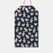 キュートなジンジャーブレッドクッキーのクリスマスプレゼントラベル ギフトタグ (裏面)