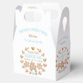 キュートなジンジャーブレッドクリスマスクッキー交換 フェイバーボックス (オープン)