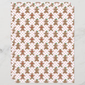 キュートなジンジャーブレッドスクラップブック紙 (正面/裏面)