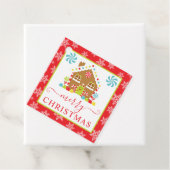 キュートなジンジャーブレッドハウスウィンタークリスマス フェイバータグ (インサイチュ)