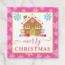キュートなジンジャーブレッドハウスウィンタークリスマス
