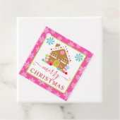 キュートなジンジャーブレッドハウスウィンタークリスマス フェイバータグ (インサイチュ)