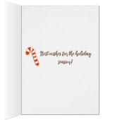 キュートなジンジャーブレッドヴィンテージクリスマスカード (内側 (右))