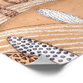 キュートなジンジャーブレッド村のアートワーク |ポスター ポスター (角)