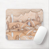 キュートなジンジャーブレッド村のアートワーク |マウスパッド マウスパッド (マウス)