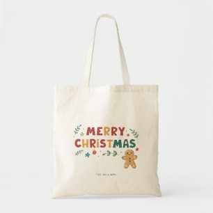 キュートなジンジャーブレッドCookieメリークリスマス トートバッグ