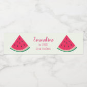 キュートなスイカ1つメロン初誕生日 ペットボトルラベル (シングルラベル)