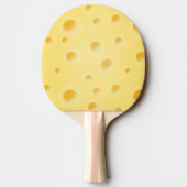 キュートなスイスチーズパーソナライズされた穴 卓球ラケット (裏面)