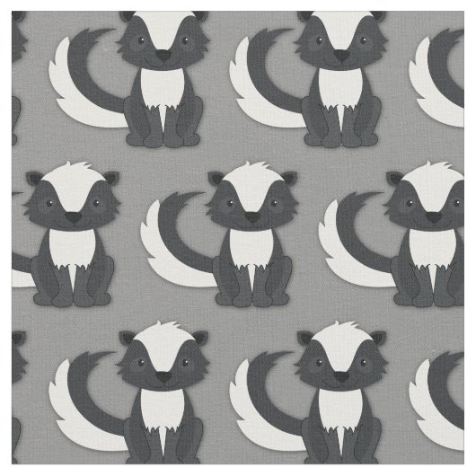 キュートなスカンキッズグレー ファブリック (クローズアップ)