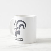 キュートなスカンク – 発生した強力な悪臭を起こもしす コーヒーマグカップ (正面左)