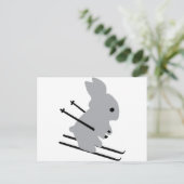 キュートなスキー場スノースキー ポストカード (スタンド正面)