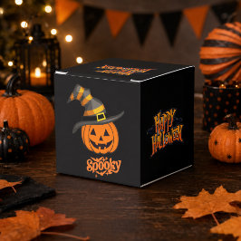 キュートなスケアリー・パンプキン・ウィッチハット・ハロウィン・ファボアボックス フェイバーボックス