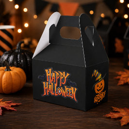 キュートなスケアリー・パンプキン・ウィッチハット・ハロウィン・ファボアボックス フェイバーボックス