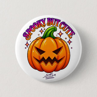 キュートなスケアリー・パンプキン・ハロウィンラウンド・ボタン・ピン 缶バッジ