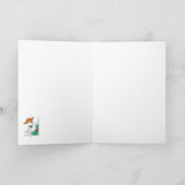 キュートなスケルトンのカウボーイ遊ズギター カード (内部)