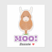 キュートなスコティッシュハイランドカウグ シール (シート)