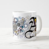 キュートなスチームパンクコスプレ女の子ギフトアートLeahG ジャンボコーヒーマグカップ (正面右)