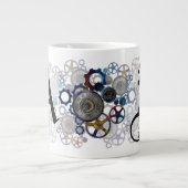 キュートなスチームパンクコスプレ女の子ギフトアートLeahG ジャンボコーヒーマグカップ (正面)