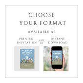 キュートなストンプ、チョンプ&ロアー恐竜8誕生日 招待状