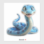 キュートなスネークビニールシール シール (シート)