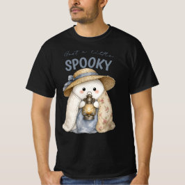 キュートなスプーキーな幽霊ランタンのハロウィンコテージコア Tシャツ
