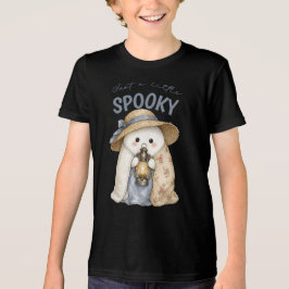キュートなスプーキーな幽霊ランタンのハロウィーンコテージコア トライブレンドTシャツ