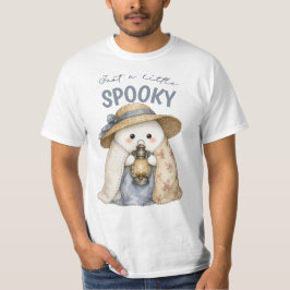 キュートなスプーキーな幽霊ランタンのハロウィーンコテージコア Tシャツ