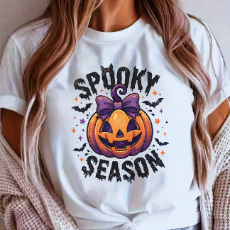 キュートなスプーキーシーズンパンプキンハロウィン Tシャツ