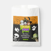 キュートなスプータクタキュラーハロウィンモンスターバースデーパーティー フェイバーバッグ (正面)