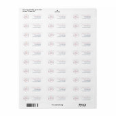 キュートなスワンピンクモノグラム ラベル (フルシート)