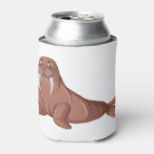 キュートなセイウチのキャラクター 缶クーラー (缶正面)