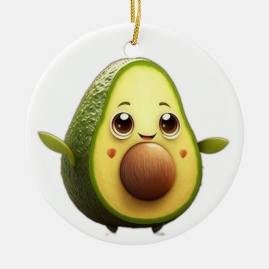 キュートなセラミックサークルオーナメント セラミックオーナメント (正面)