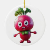 キュートなセラミックサークルオーナメント セラミックオーナメント (裏面)