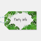 キュートなゼブラジラフェタイガージャングルテーマ ギフトタグ (裏面横)