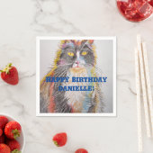 キュートなタキシード猫の動物のデコールサーヴィエットナプキンス スタンダードカクテルナプキン (インサイチュ)