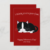 キュートなタキシード猫クラスルーム 招待状 (正面/裏面)